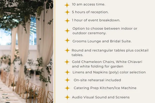 Lux Vita Events Quinceanera venue details