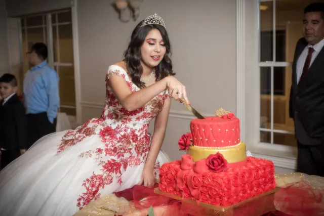 spring chateau quinceanera