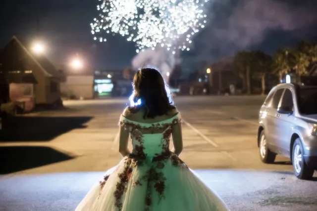 spring chateau quinceanera