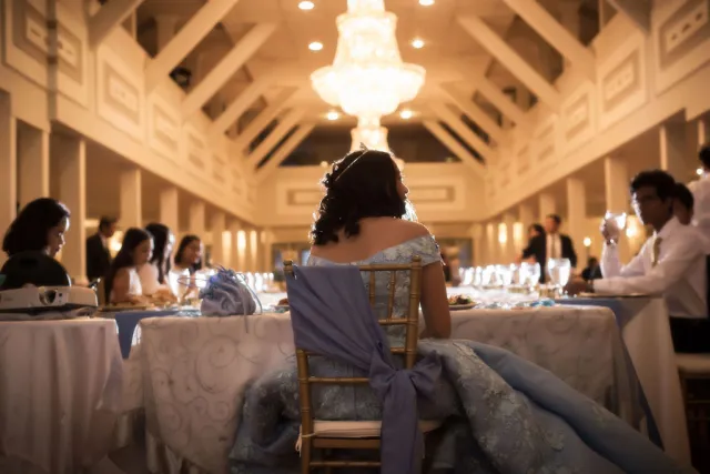 spring chateau quinceanera