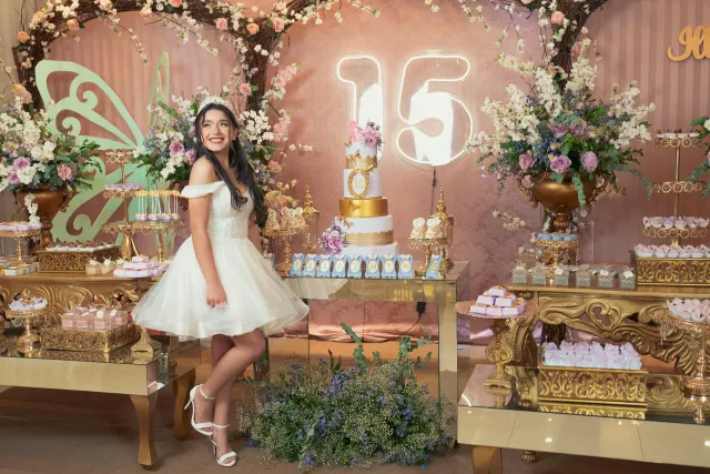 spring chateau quinceanera