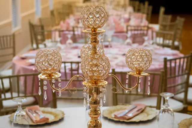 spring chateau centerpieces