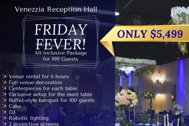 Friday Fever deals venezzia reception hall