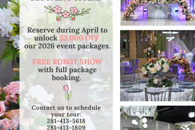 venezzia reception hall april 2026 specials coupons discounts