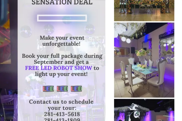 venezzia reception hall september specials