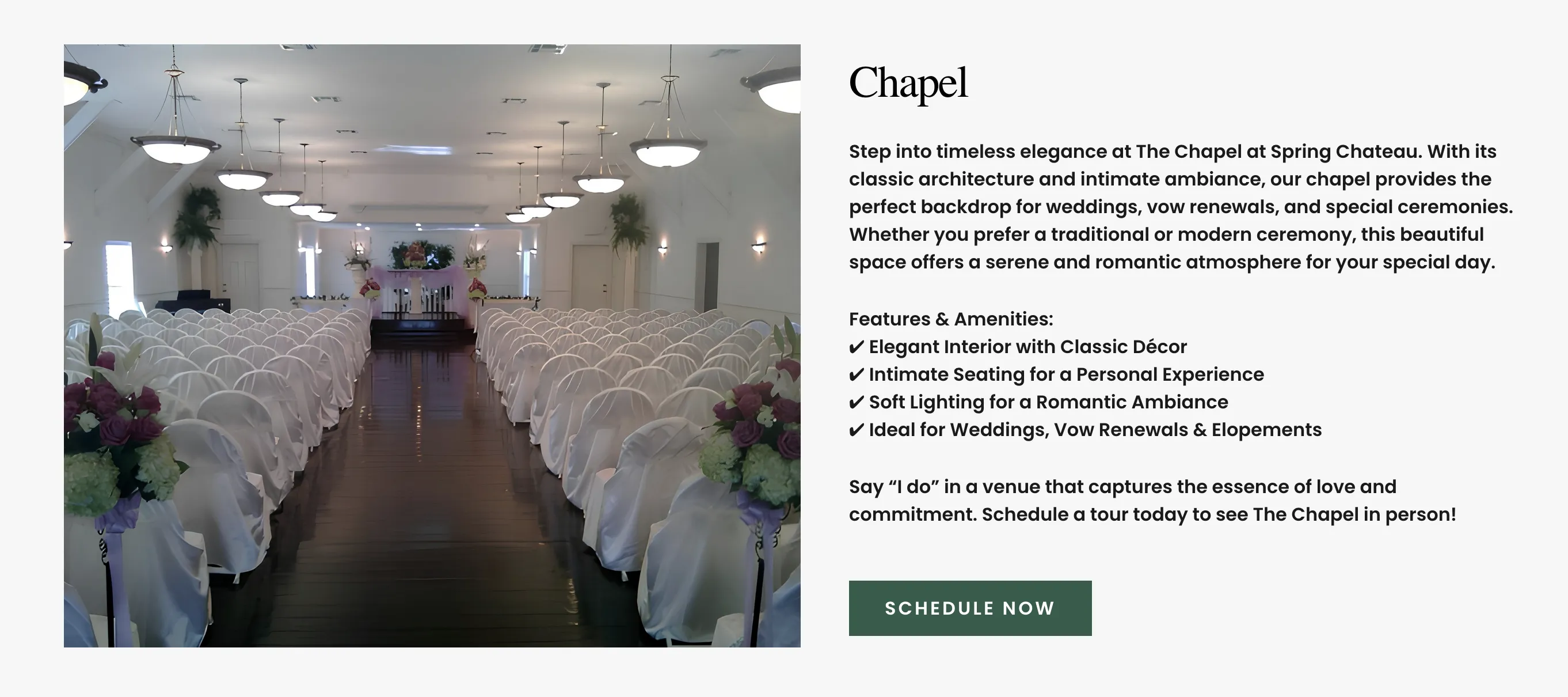 spring chateau chapel