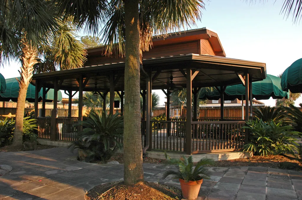 spring chateau gazebo area