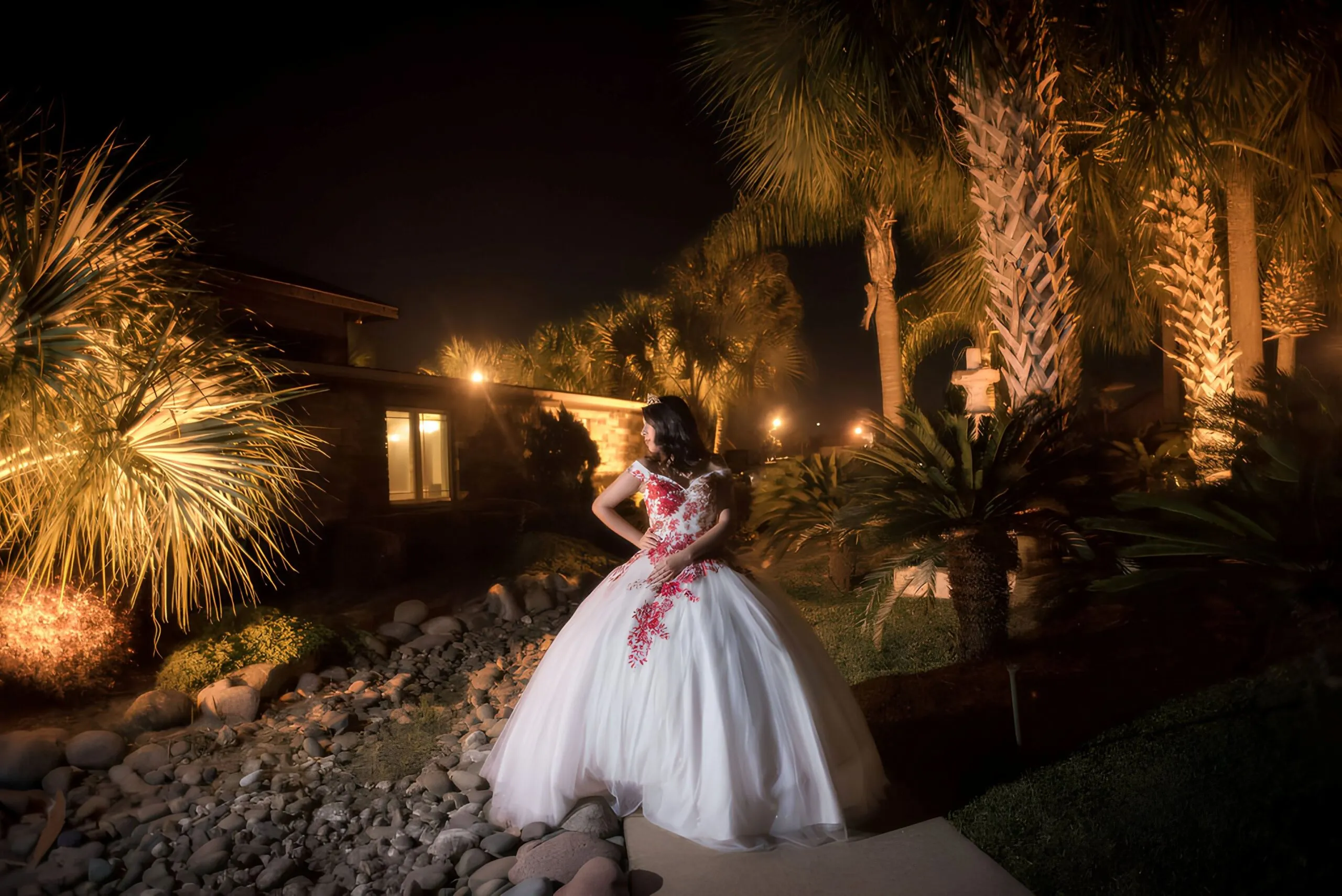 spring chateau quinceaneras