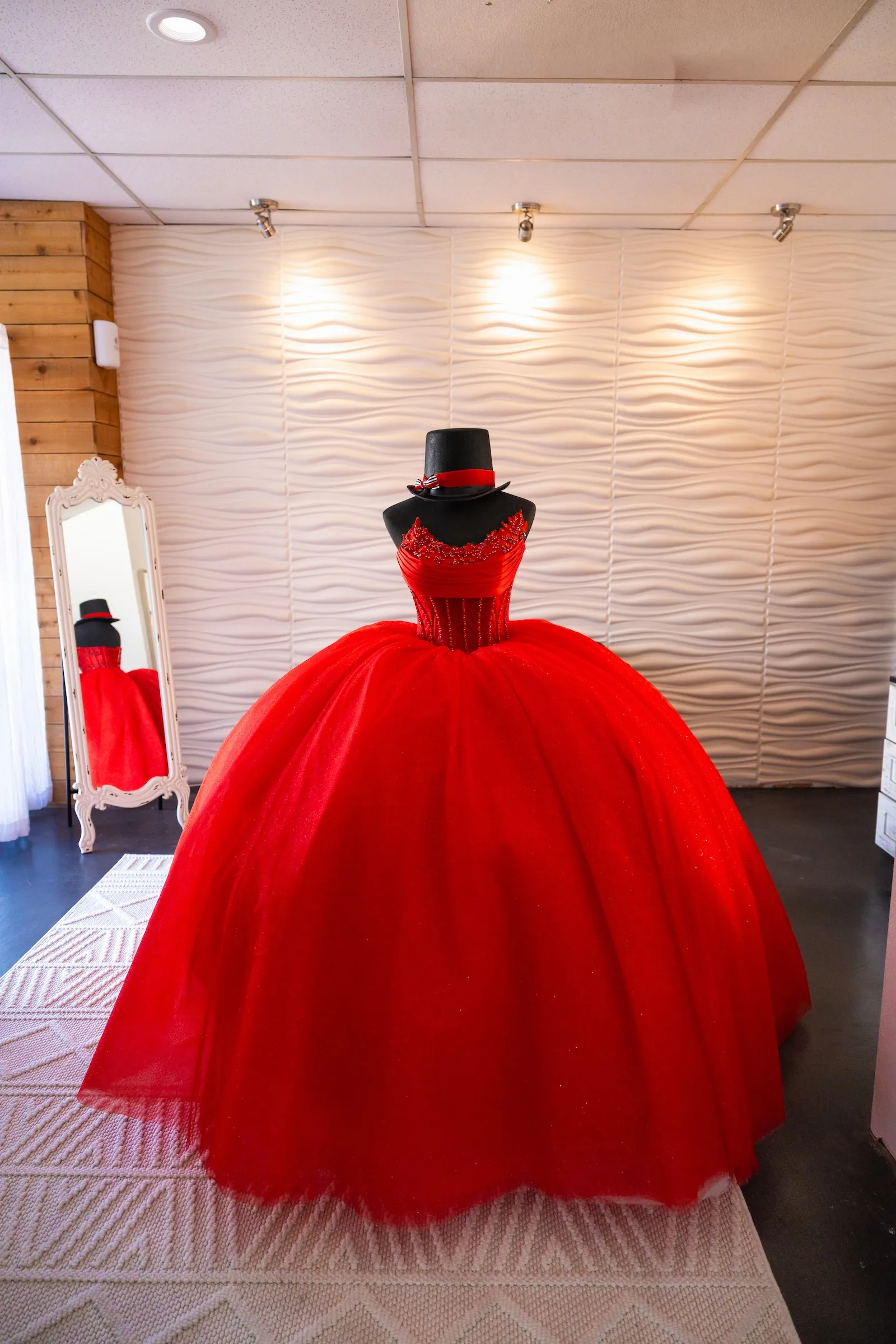 Moonlight Venue Conroe red xv dress